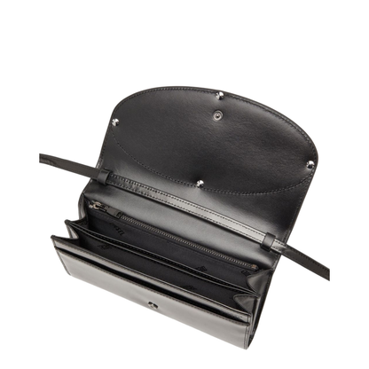 1DR Calfskin Wallet On Strap - Preto - Image 3