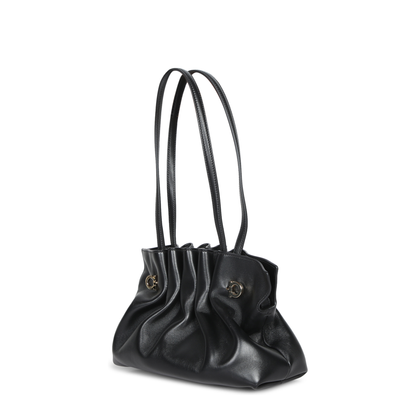 Soft-bag Small Nappa Leather Shoulder Bag - Black - Image 2