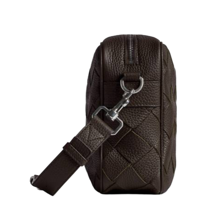 Intrecciato Leather Camera Bags - Brown - Image 3