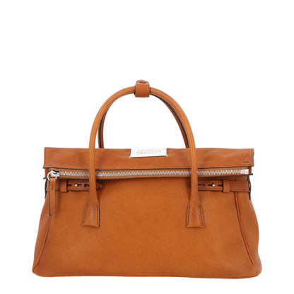 5AC West Medium Hand Bag in Brown Leather - Image 1