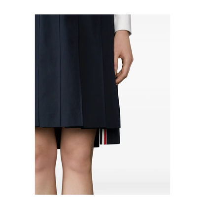 Pleated Wool Midi Skirt - Image 4