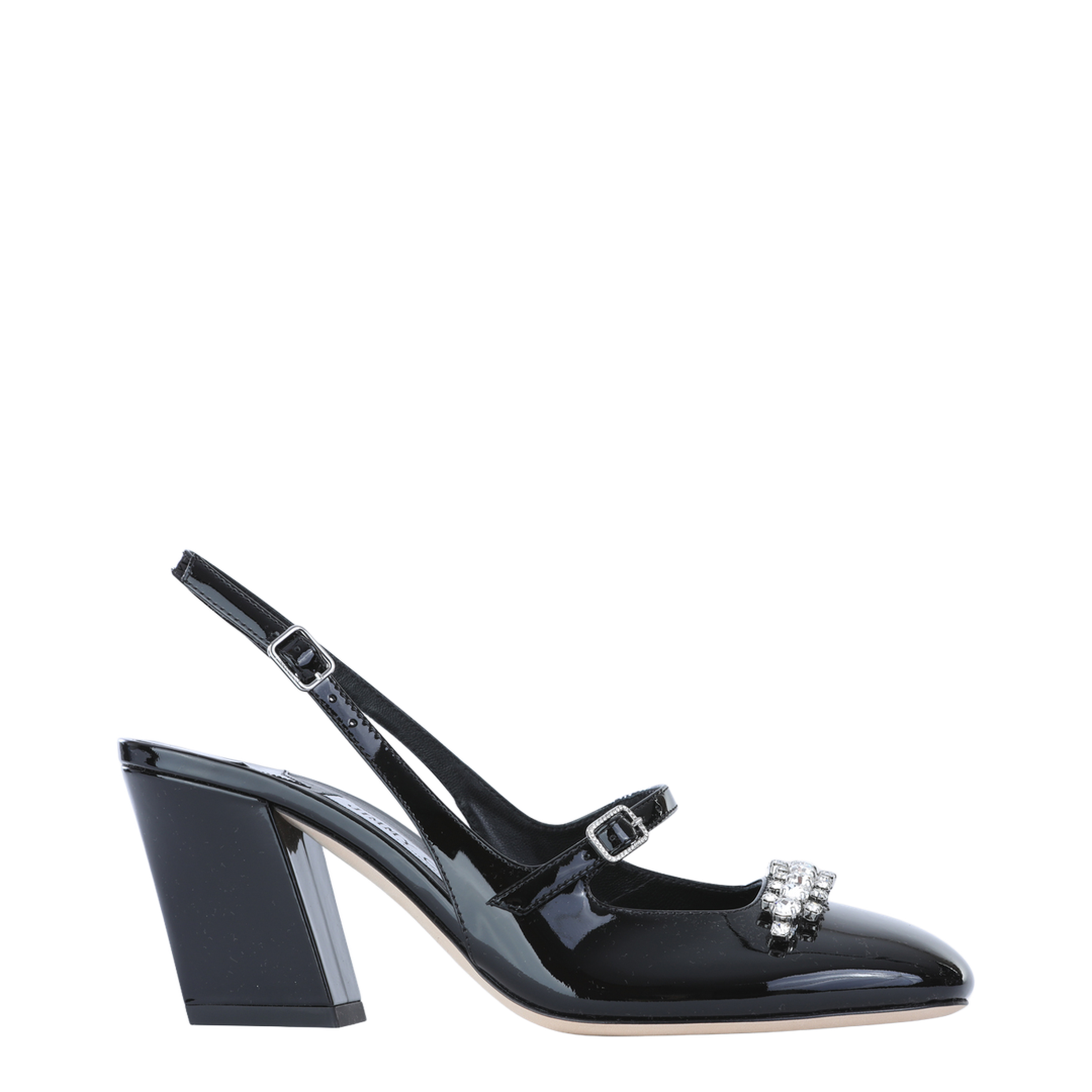 Crystal-Embellished Slingback Pumps - Image 2