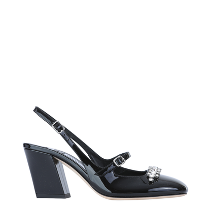 Crystal-Embellished Slingback Pumps - Image 2