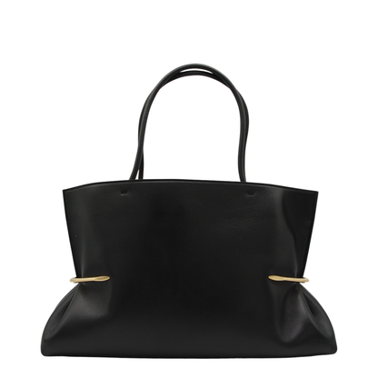 Pinch Nappa Leather Tote - Black - Image 1