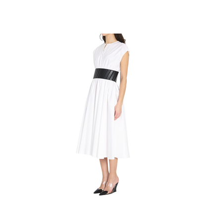 Midi Dress with Belt - Image 2