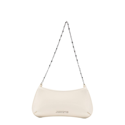 Bisou Chaîne Small Calfskin Shoulder Bag - Light Ivory - Image 1