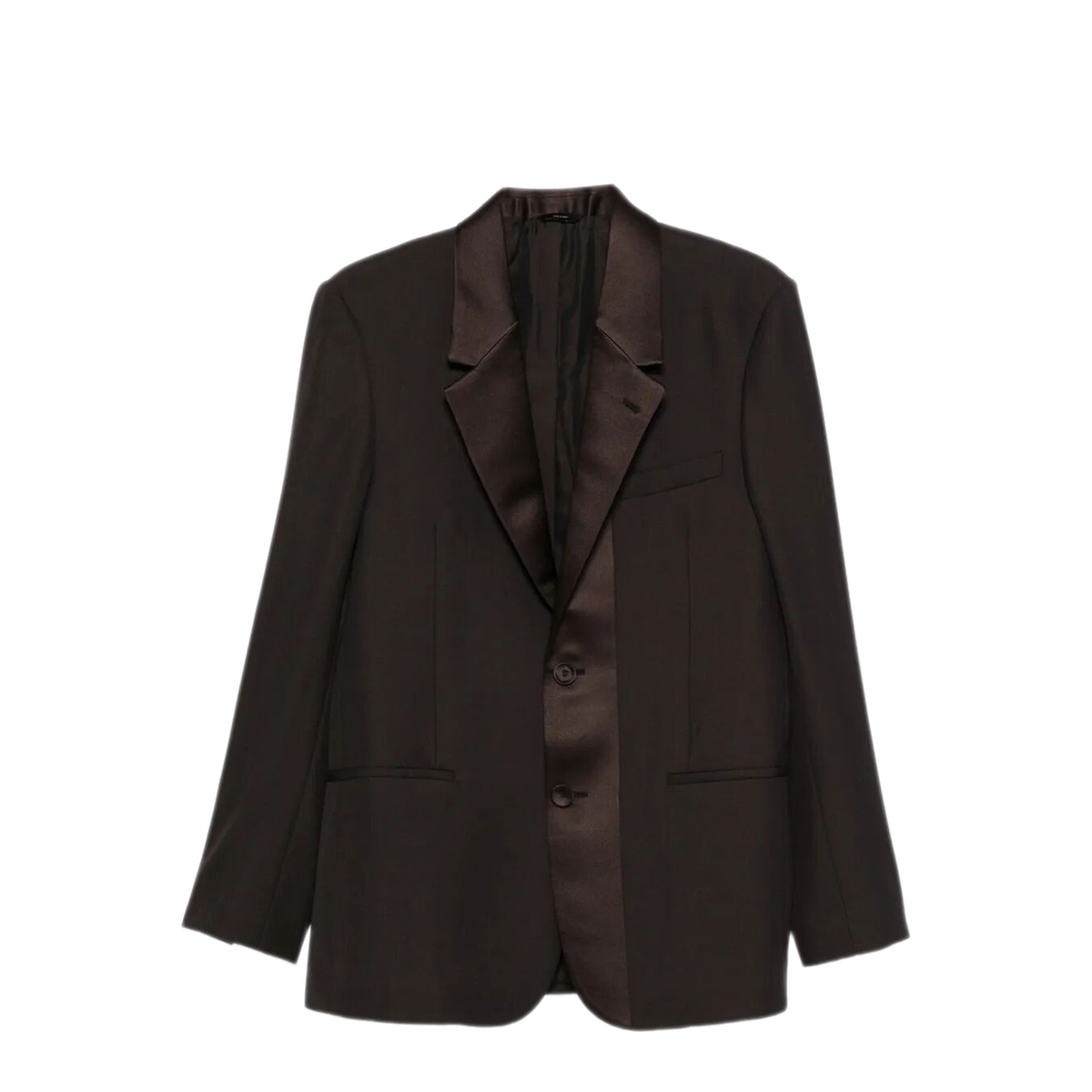 Brown Wool Crêpe Blazer - Image 1
