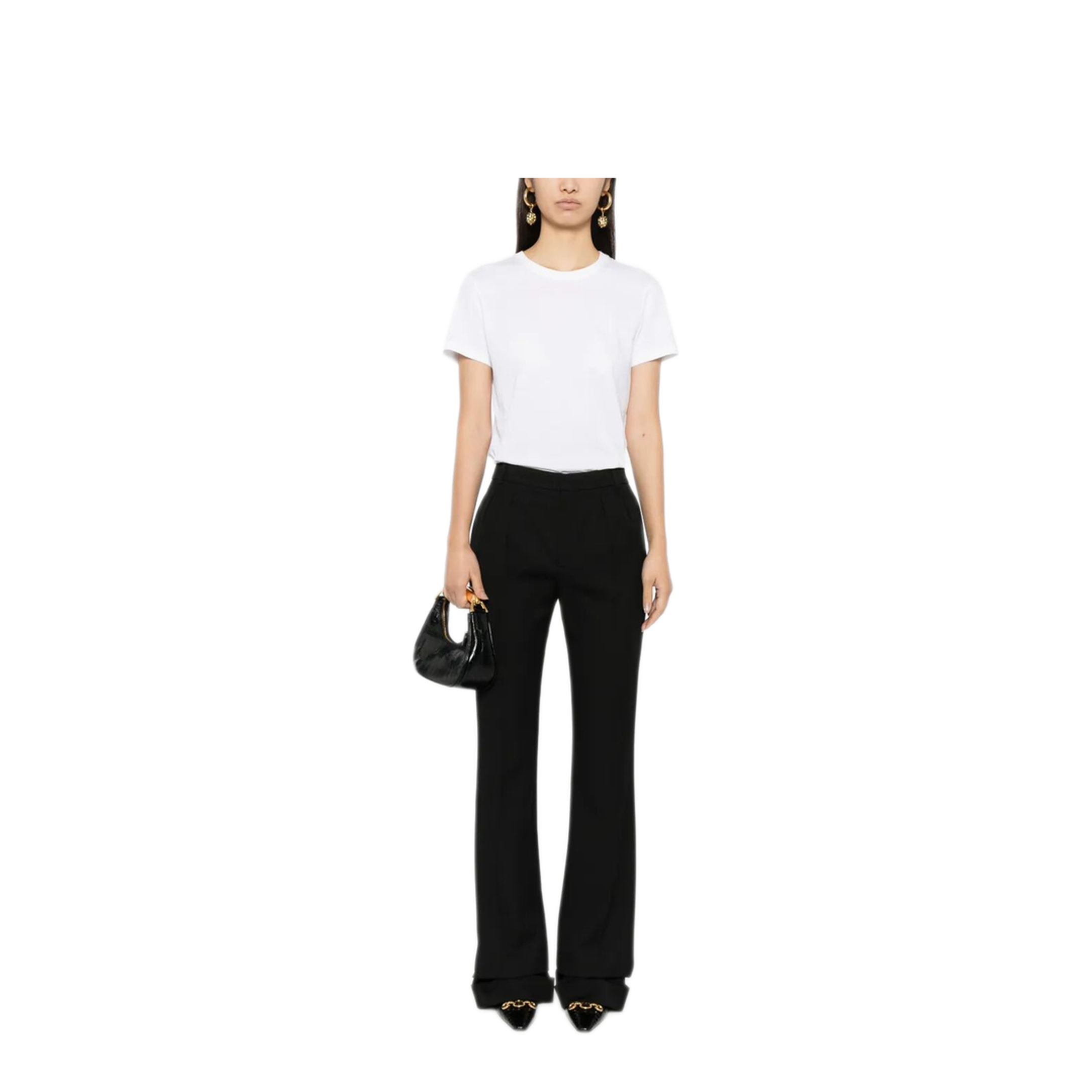 Cotton T-Shirt with Logo Embroidery - Image 2