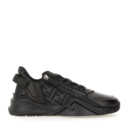 Flow Trainers Leather Black - Image 1