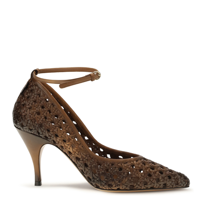 Woven Leather Pumps - Image 1