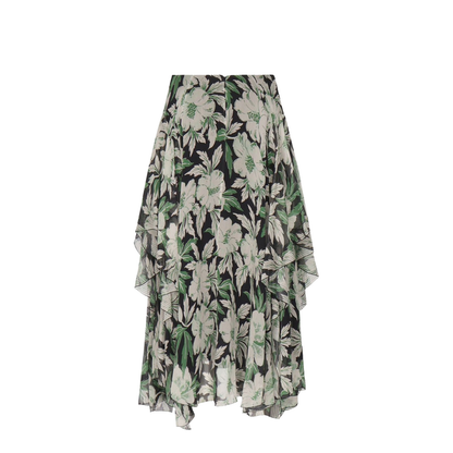 Skirt in Silk Multicolor - Image 2