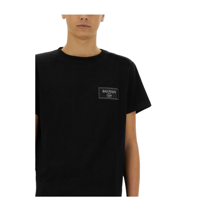 T-shirt with Couture Label Black - Image 4