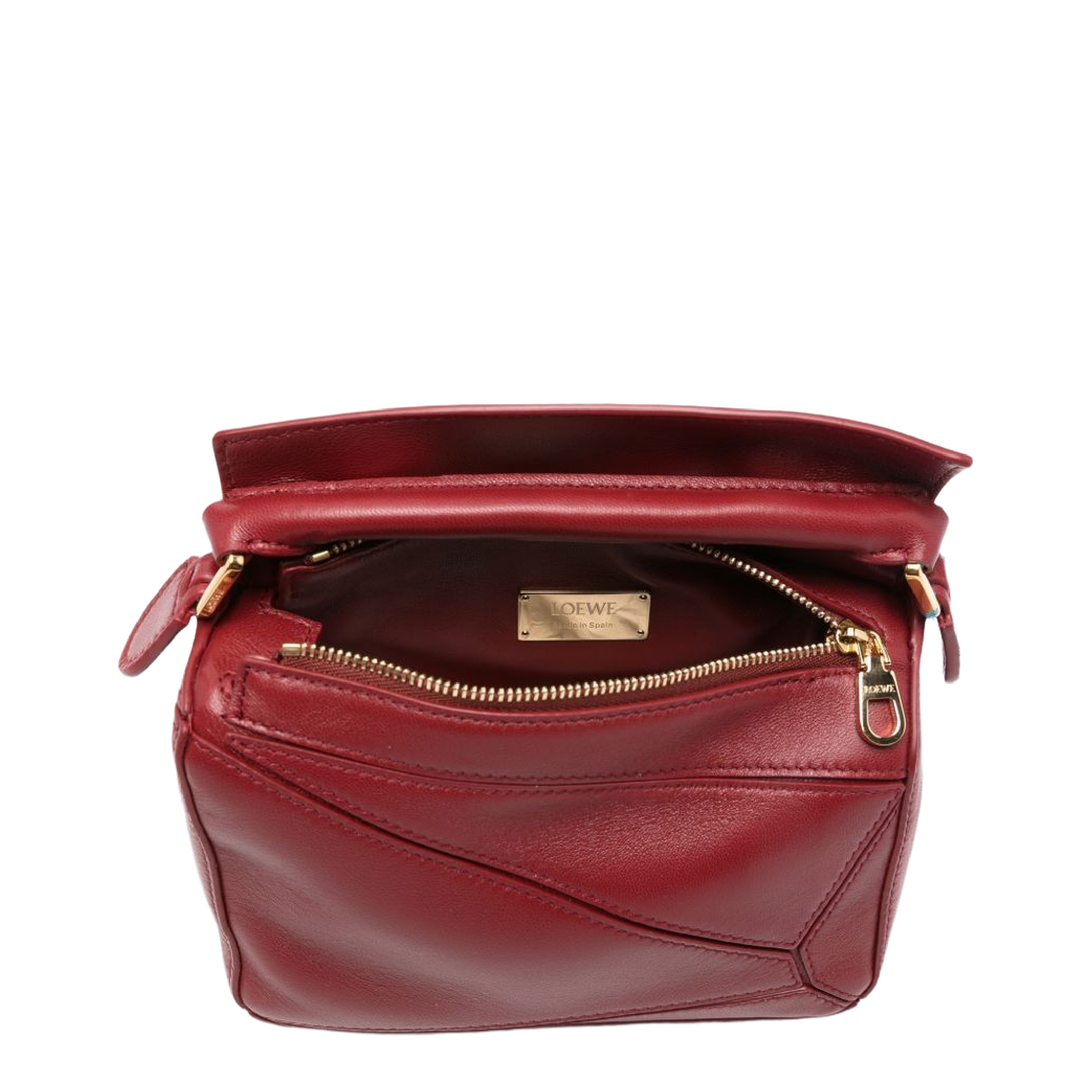 Puzzle Nappa Lambskin Bag - Burnt Red - Image 2