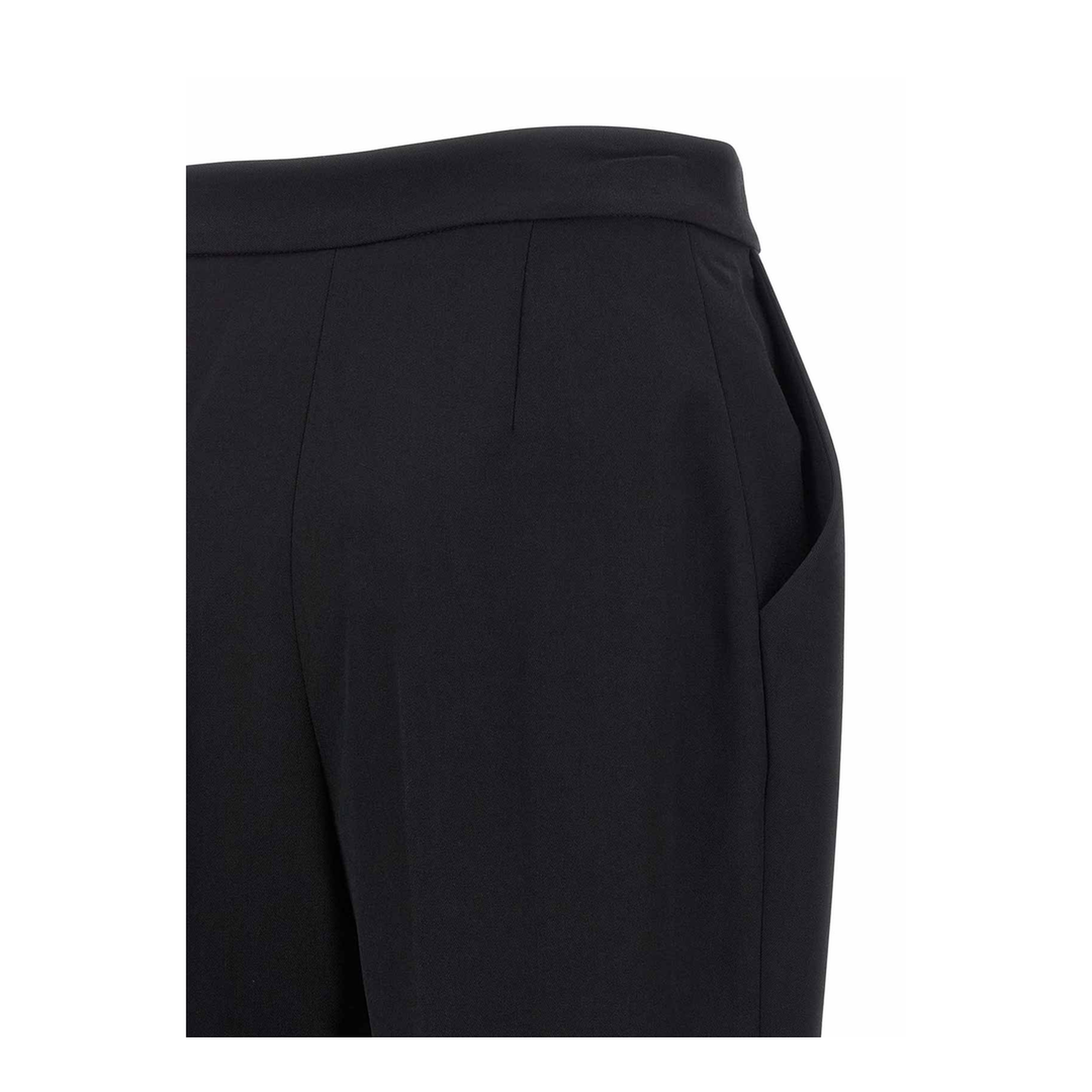 High Waist Tailored Grain De Poudre Pants - Image 4
