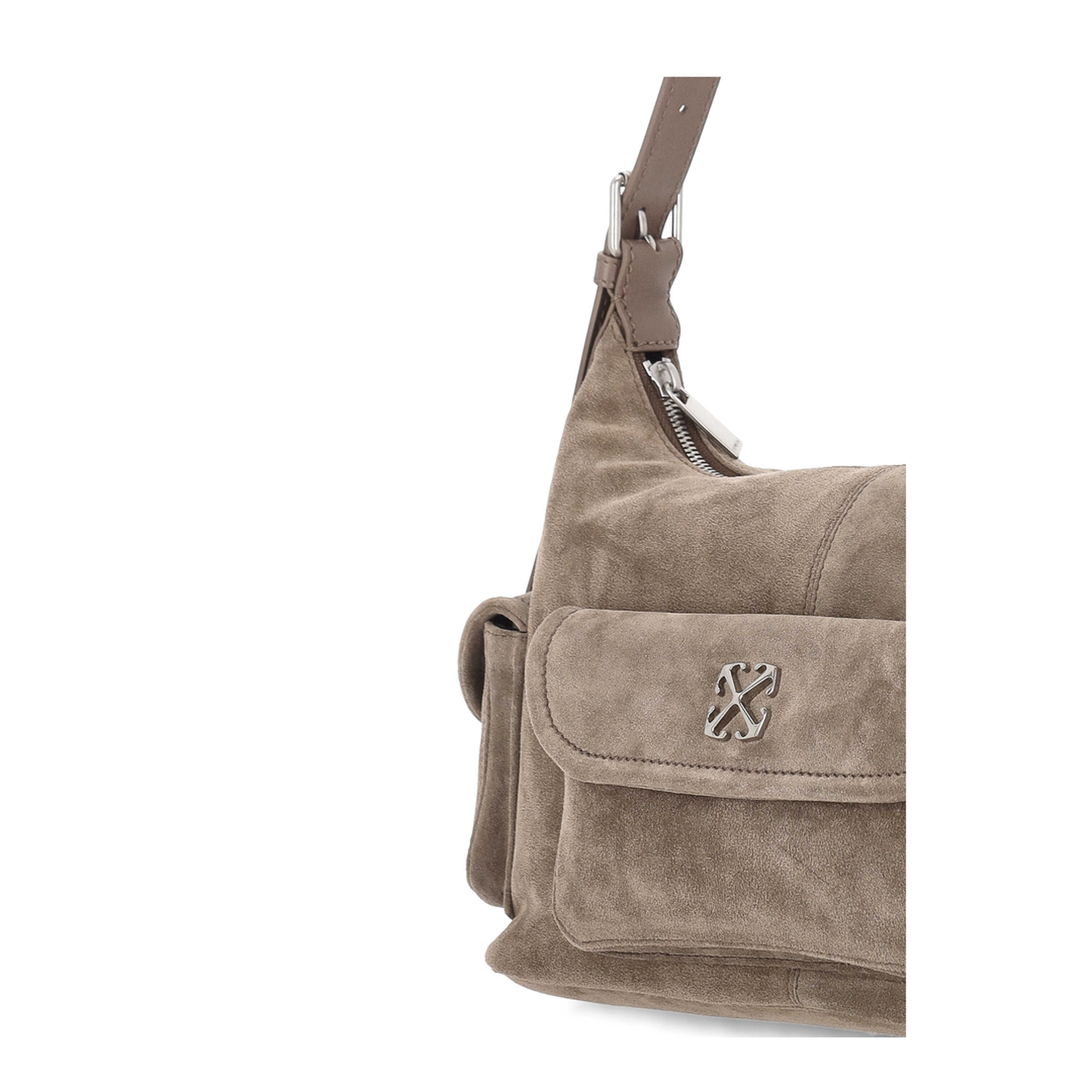 Dumbo.B Calf Suede Shoulder Bag - Brown - Image 4