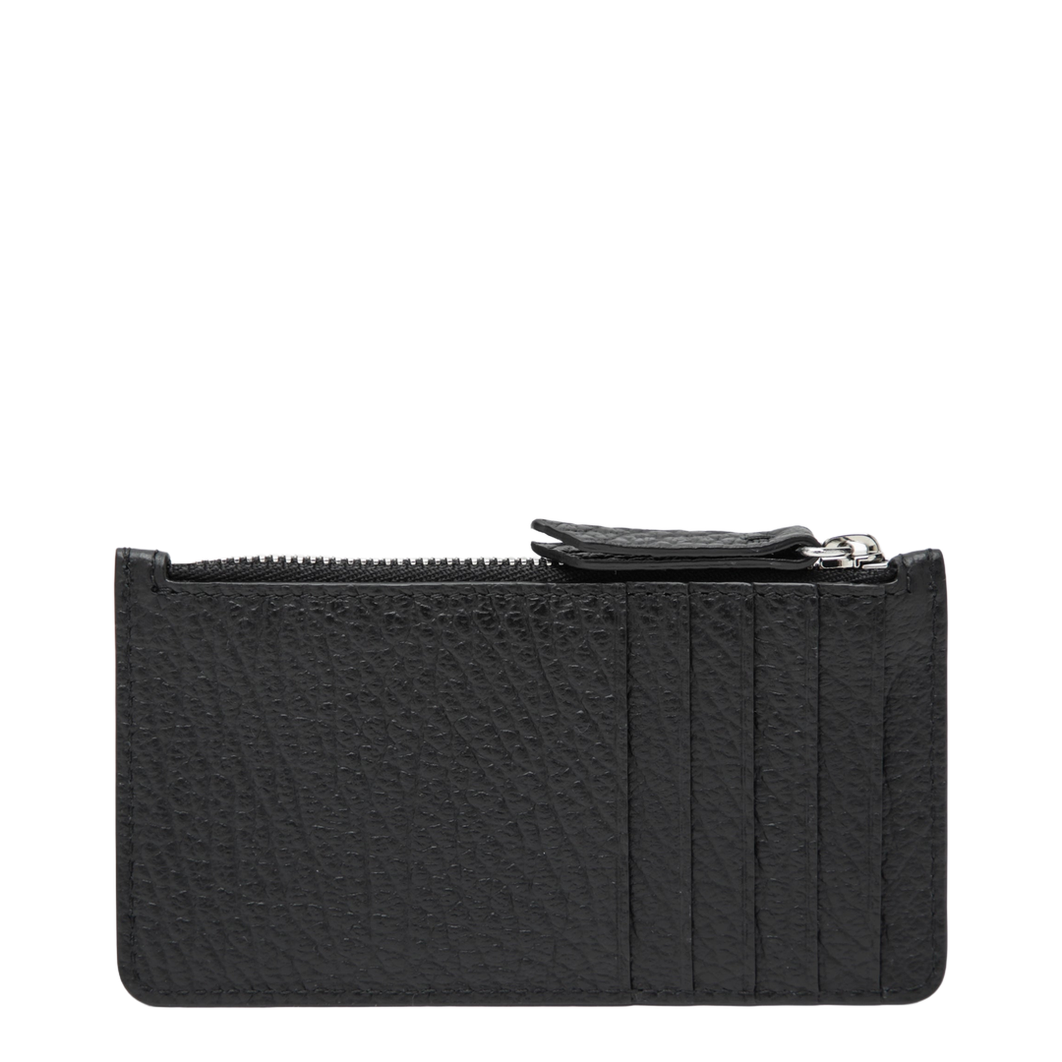 Black Four Stitches Zip Cardholder - Image 2