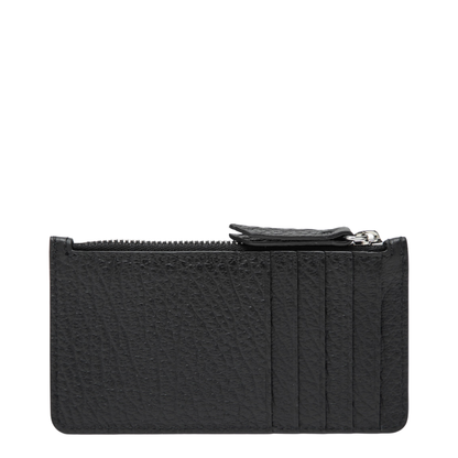 Black Four Stitches Zip Cardholder - Image 2