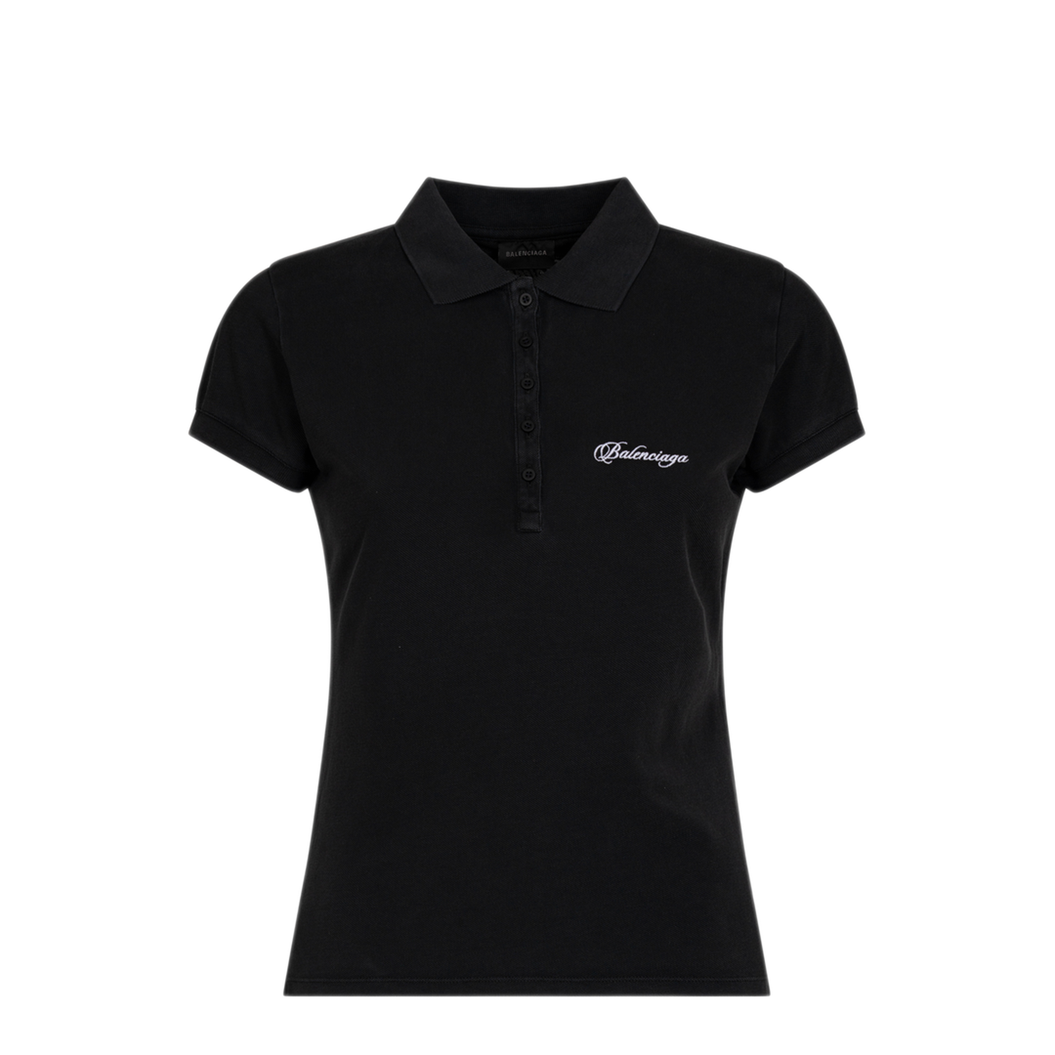 Fitted Polo with Logo Embroidery - Image 1