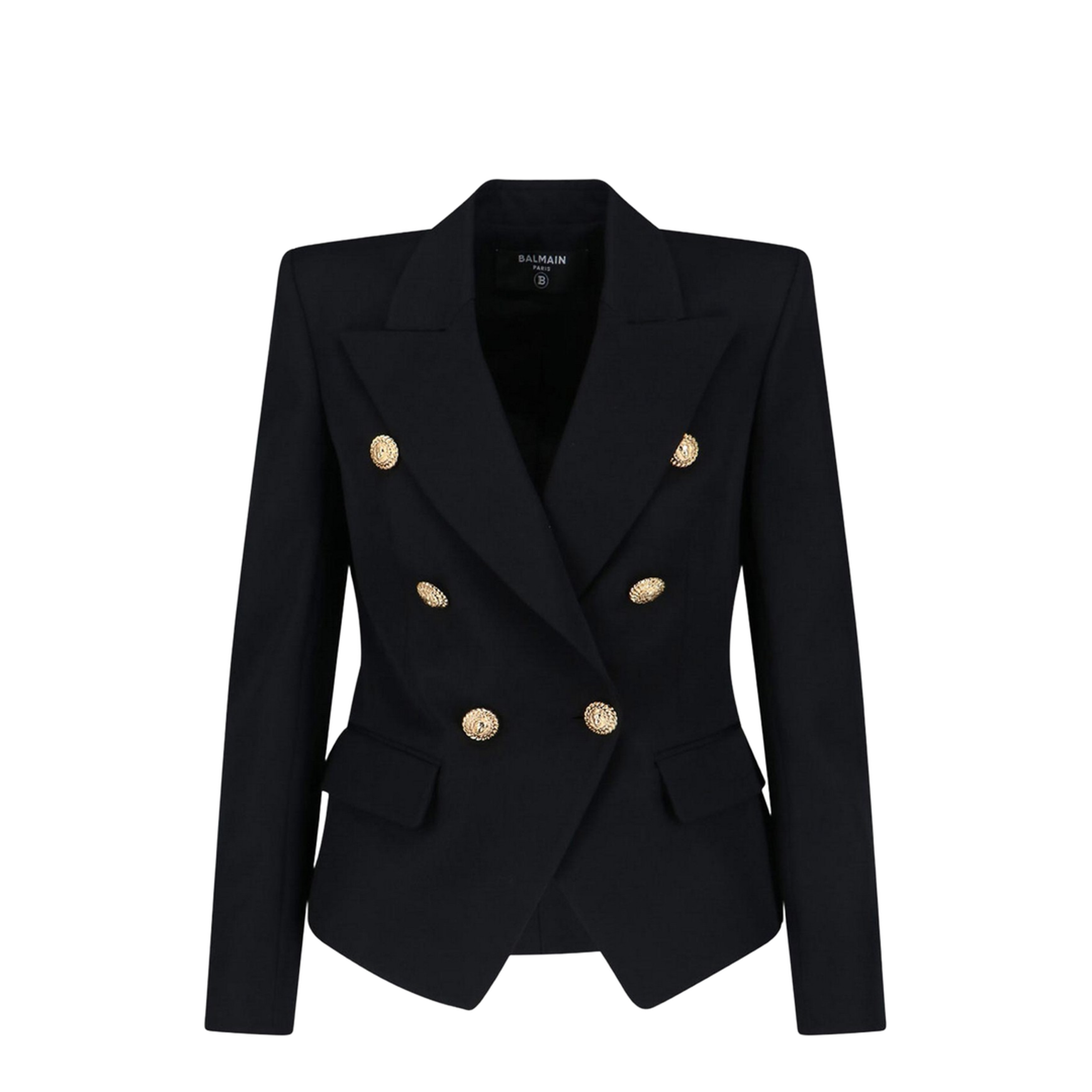 Black Virgin Wool 6-Button Jacket - Image 1
