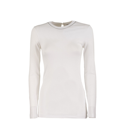 Monili Detailed Crewneck T-Shirt - Image 3