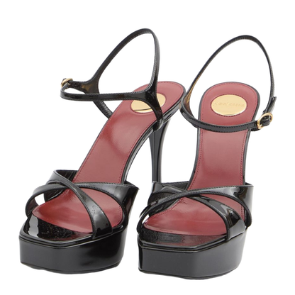 Debbie Platform Sandals in Patent Leather - Image 4