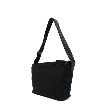 Flex Medium Canvas Messenger Bag - Black/Dark Gold - Image 2