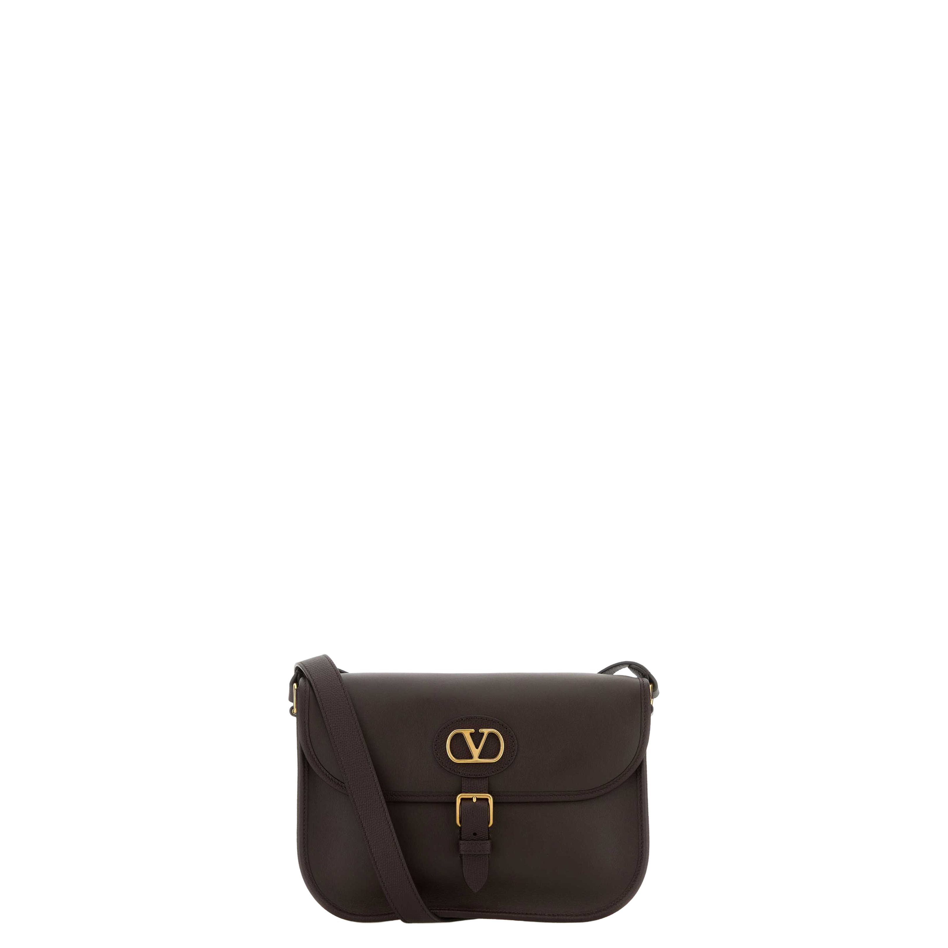 Chocolate Leather Antibes Crossbody Bag - Image 1