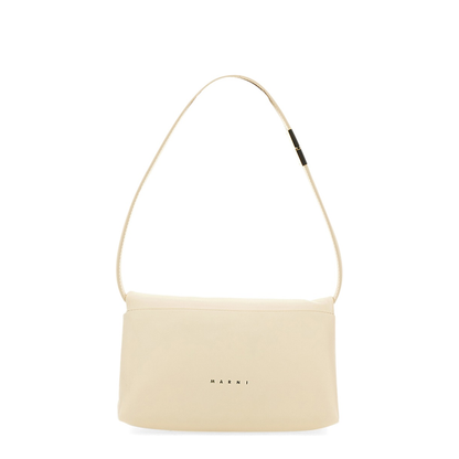 Prisma Small Calf Leather Shoulder Bag - Ivory - Image 1