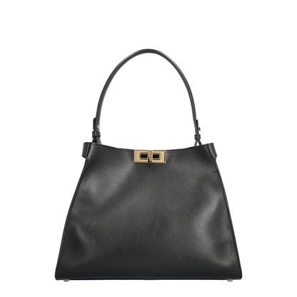 Way Medium Leather Shoulder Bag -  Black - Image 1
