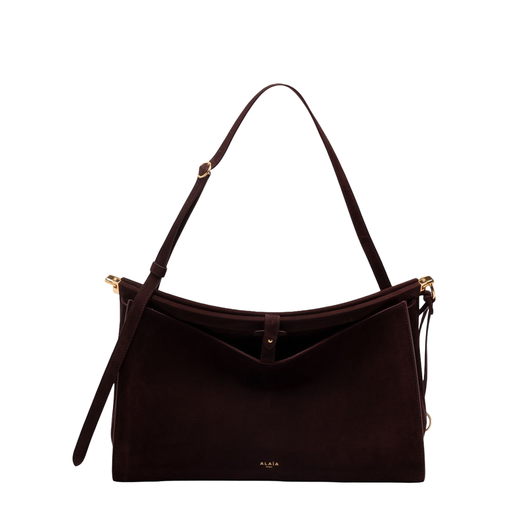 Le Click Pocket 35 Nubuck Crossbody - Bordeaux - Image 1