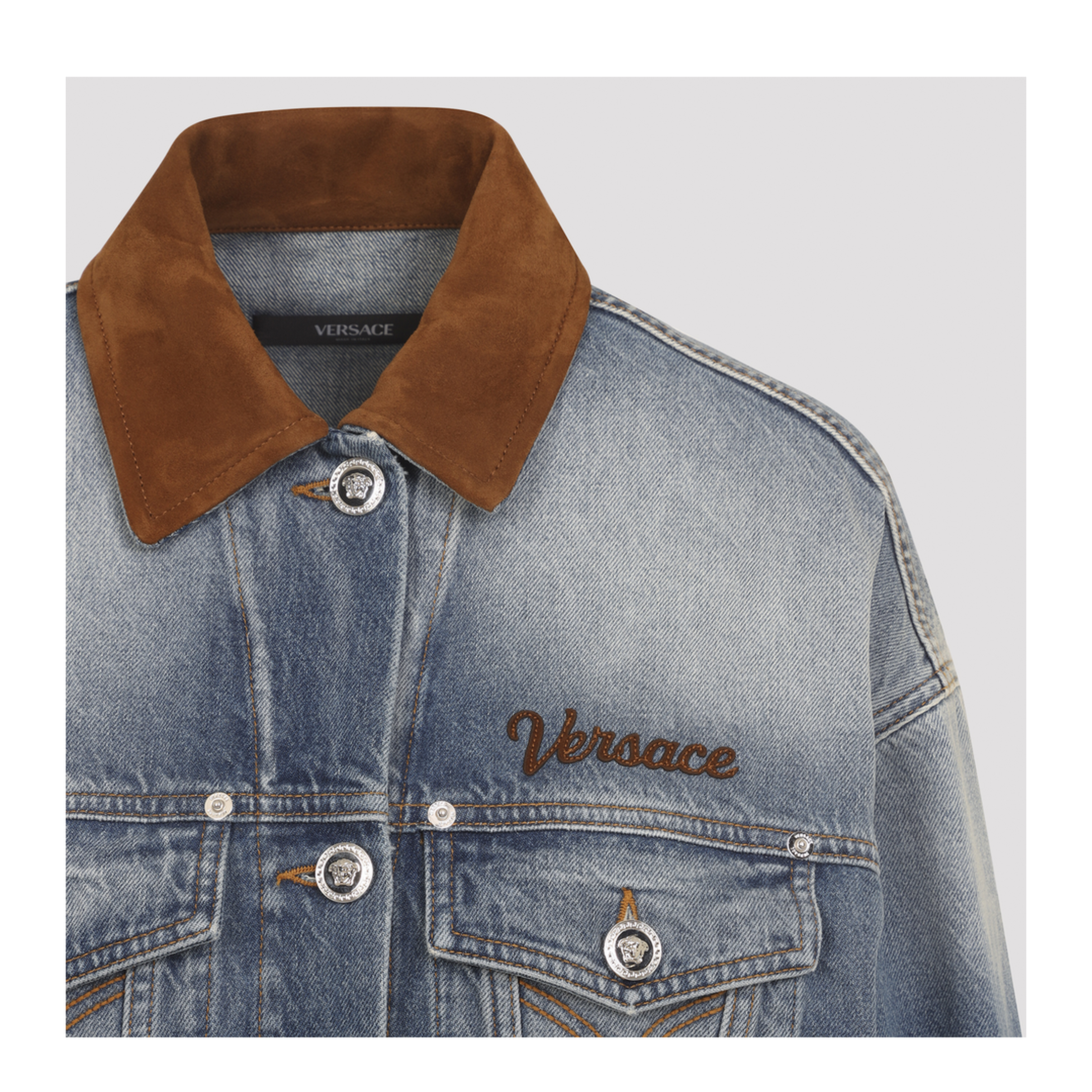 Denim Stone Wash Blouson - Image 5