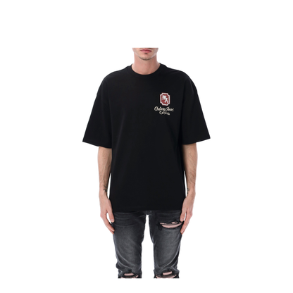 Black Cotton T-Shirt - Image 1