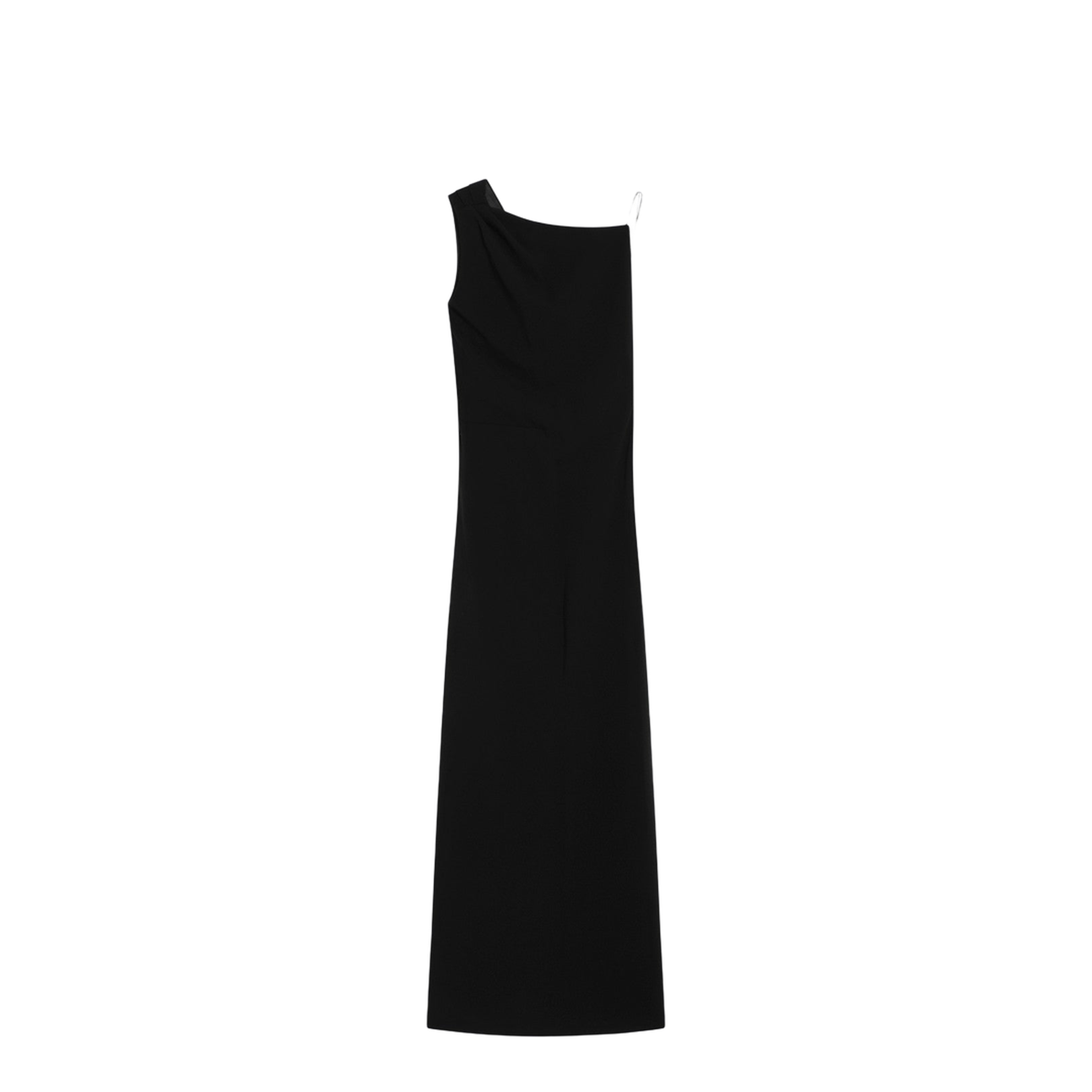 Long Black Cady Bustier Dress - Image 1