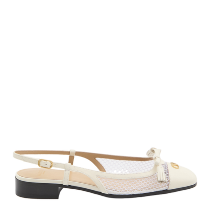 Slingback Ballerina Ivory - Image 1