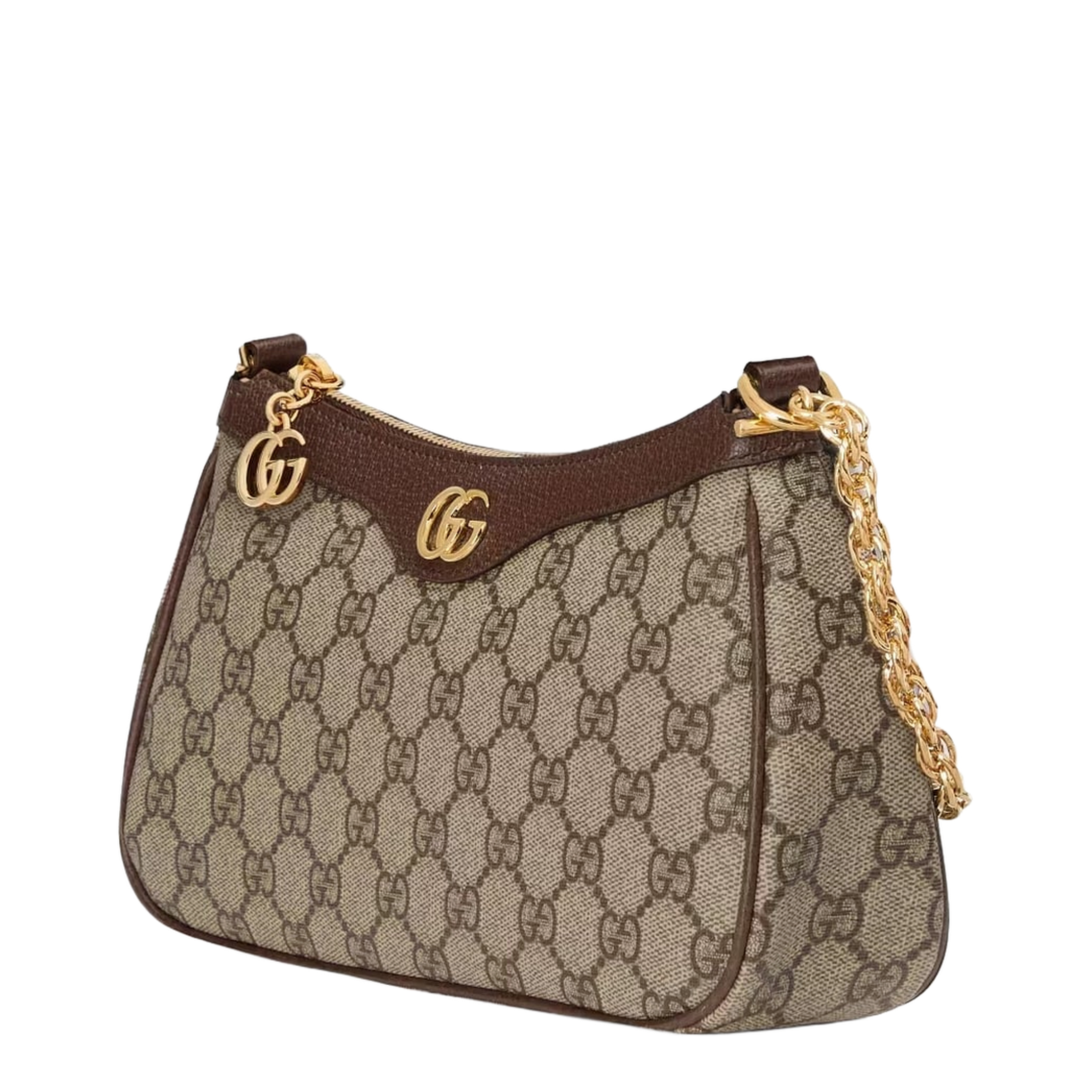 Ophidia Mini Leather Bag - Brown - Image 3