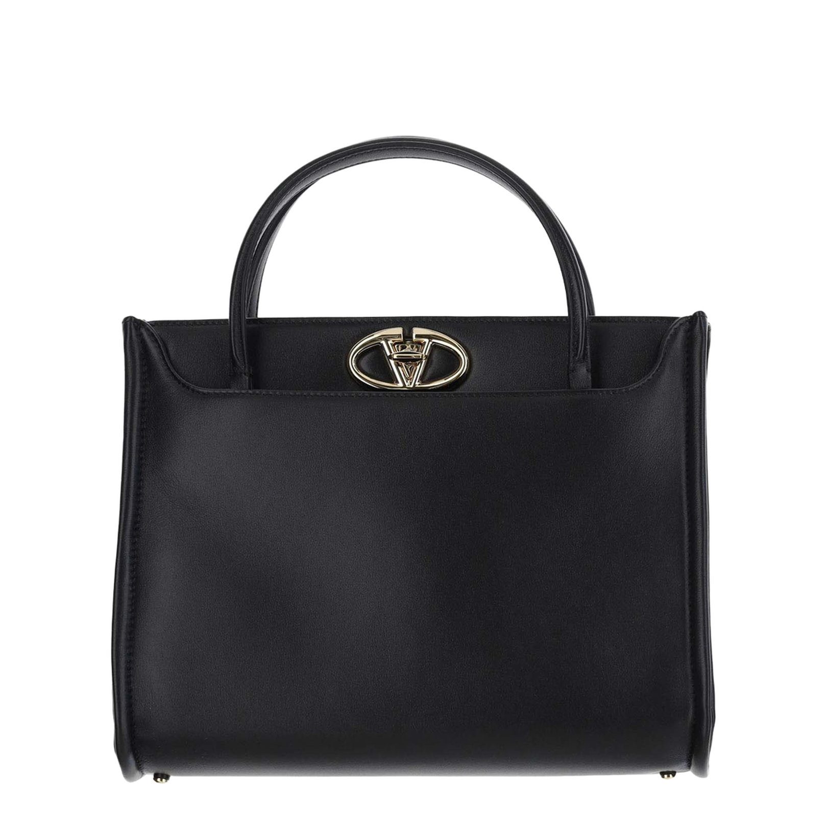 Garavani Black Small VLOGO Locker Leather - Image 1