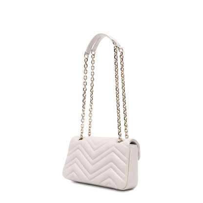 GG Marmont Small Matelassé Chevron Nappa Leather Shoulder Bag - Light Grey - Image 2
