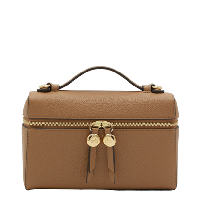 Romy Slim Mini Bag With Beige Leather Top - Image 2