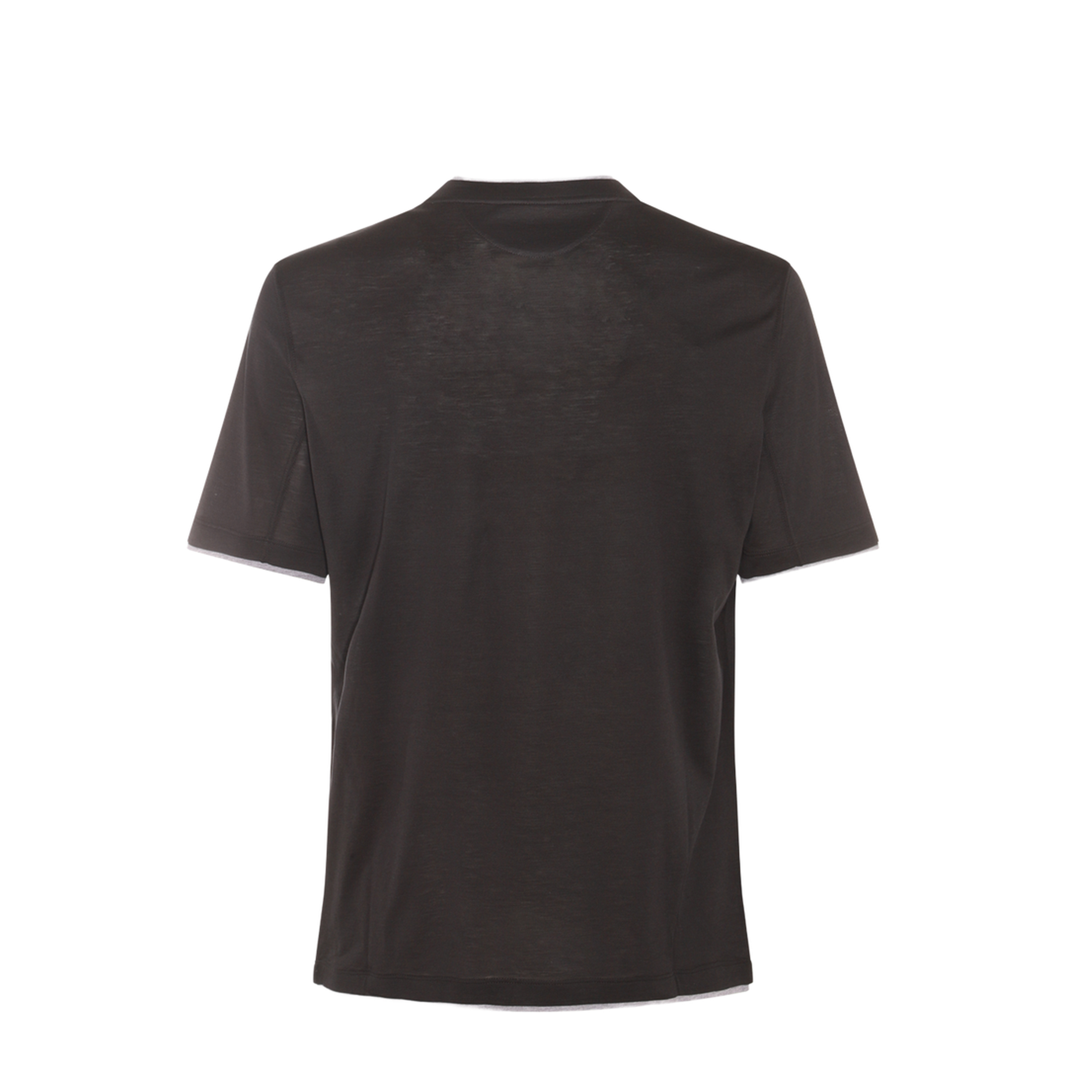 Layered-Effect Silk-Cotton T-Shirt - Image 3