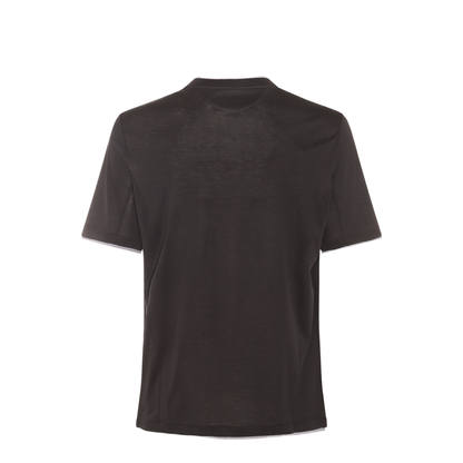 Layered-Effect Silk-Cotton T-Shirt - Image 3