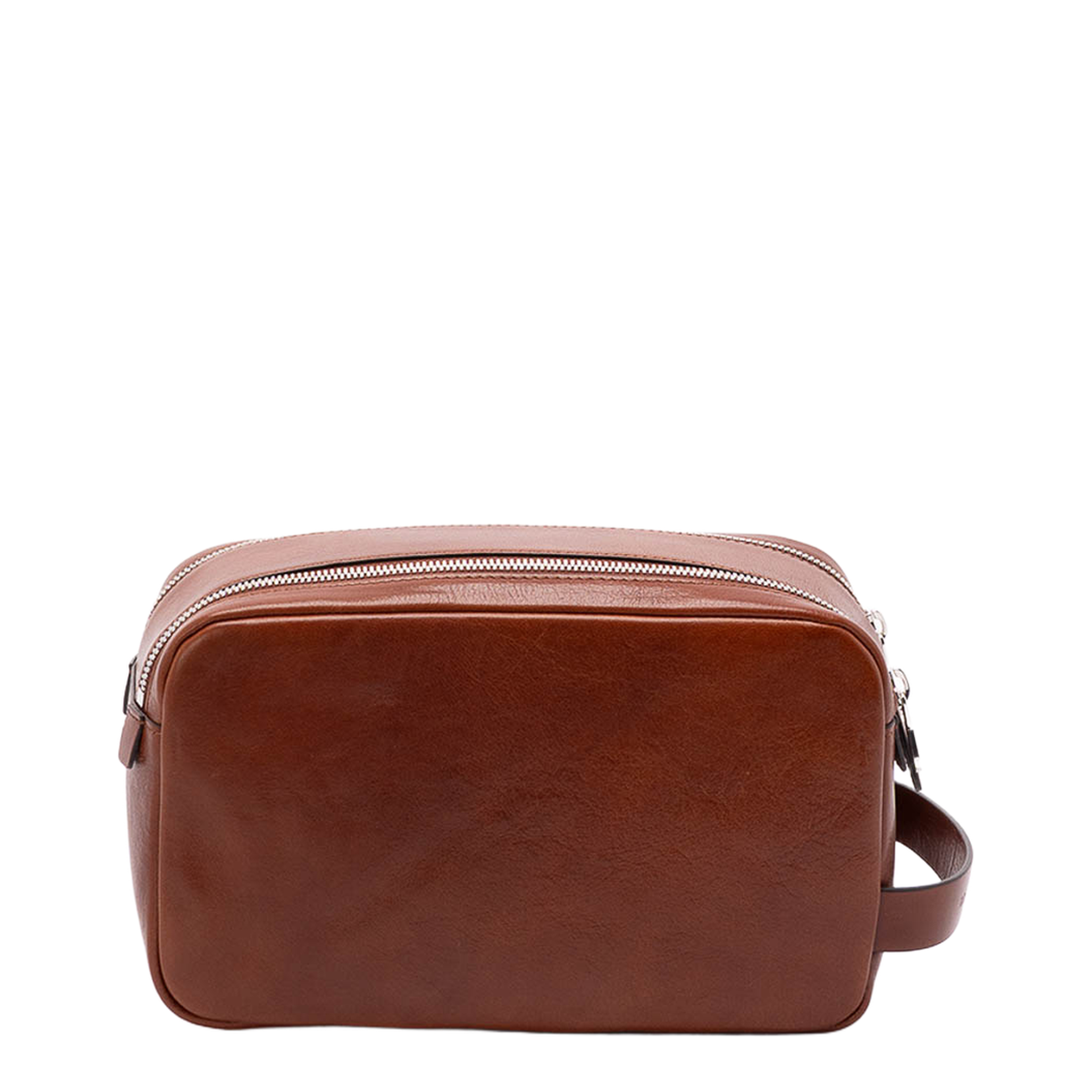 Cowhide Beauty Case with Double Zip - Image 4