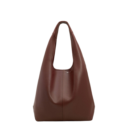 Cherry Burgundy Supple Leather Etienne Hobo Bag - Image 1