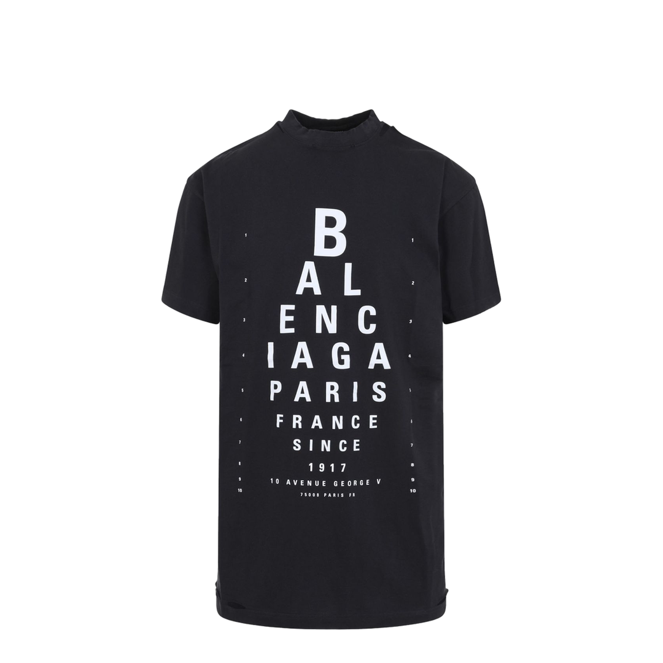 Black Mock Neck Drop Shoulder Short Sleeves - Image 1