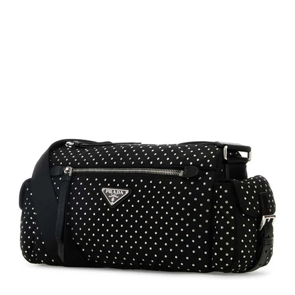 Black Nylon Shoulder Bag - Image 2