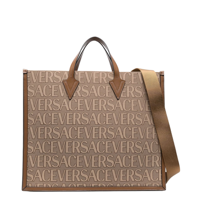 Larg Denim Allover Tote Bag - Image 1