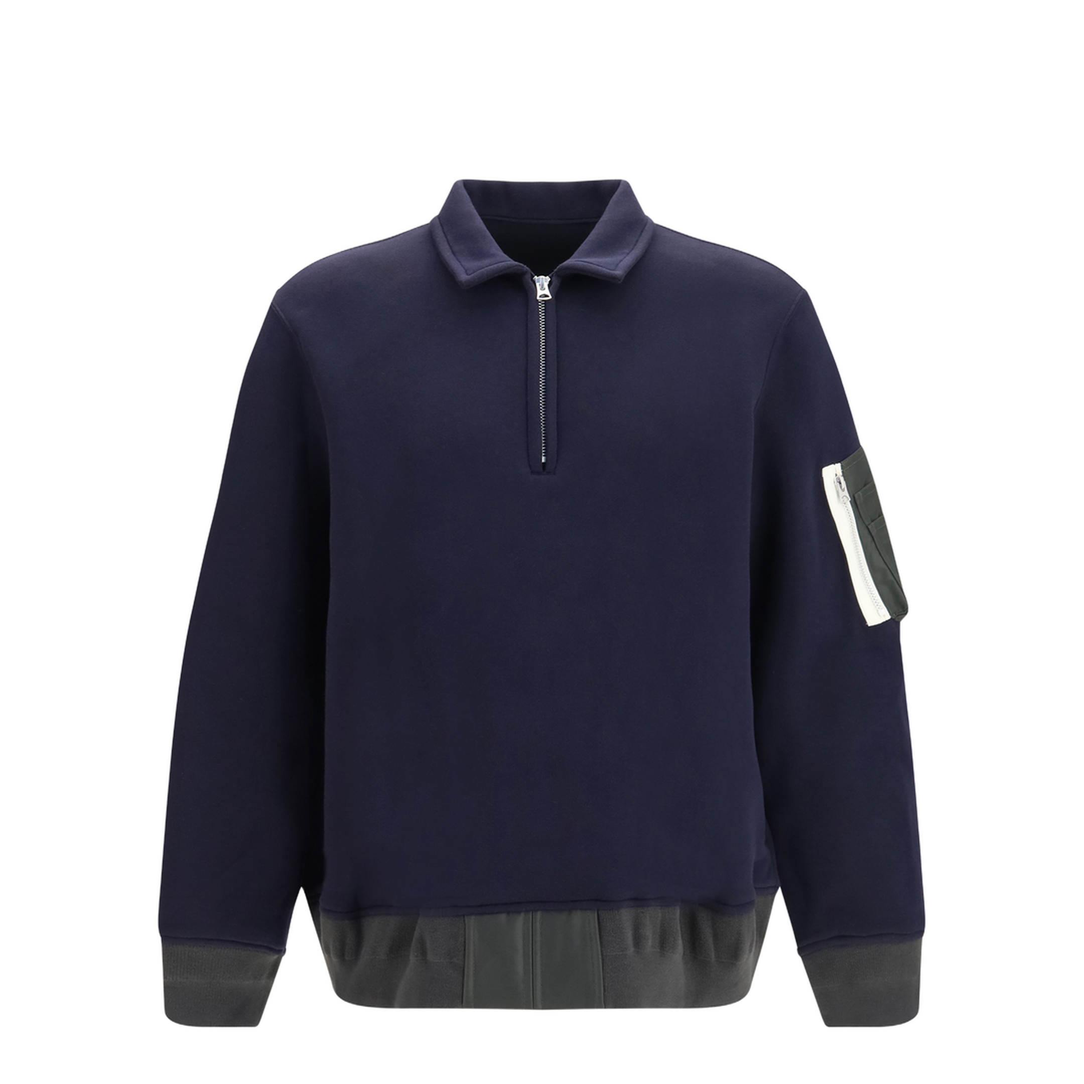 Terry Cloth Zip Polo - Image 1