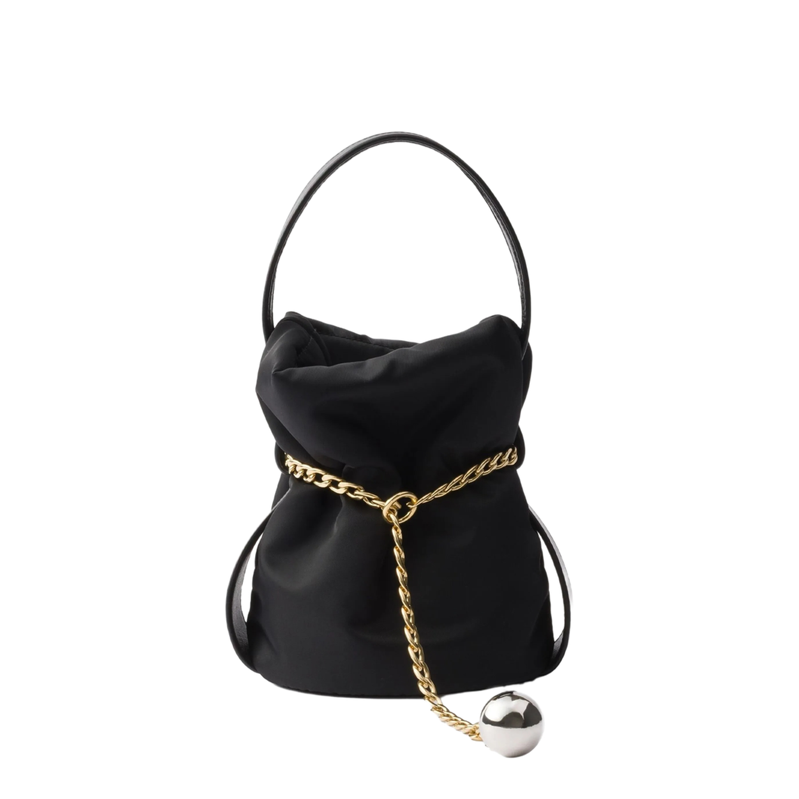 Black Petit Sac Noir Re-nylon And Nappa Leather Mini - Image 3