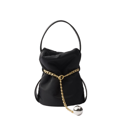 Black Petit Sac Noir Re-nylon And Nappa Leather Mini - Image 3