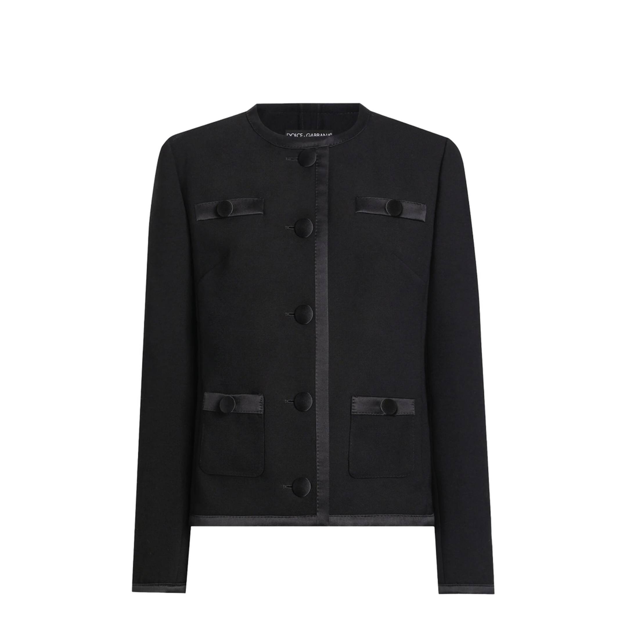 Double Crepe Single-Breasted Jacket - Image 1