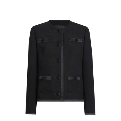 Double Crepe Single-Breasted Jacket - Image 1